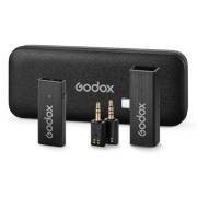 Godox MoveLink Mini UC Kit 1 - bezprzewodowy system mikrofonowy 2,4GHz, USB Type-C, czarny